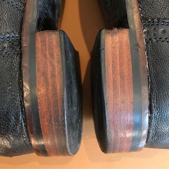 Cole Haan Black Leather Wingtip Brogue Oxfords, Size 10 - Picture 10 of 15